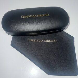 Christian Siriano Black Glasses Case